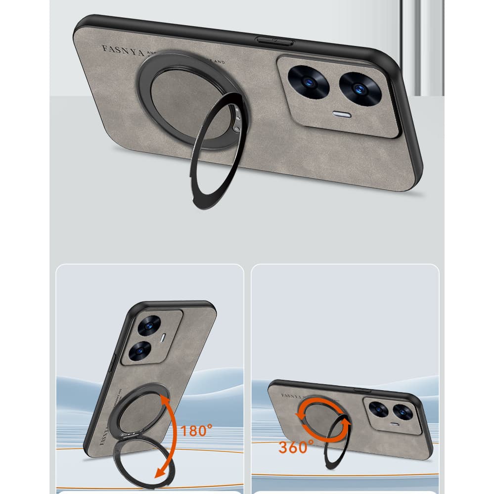เคส Realmec55 RMX3710 Realmenarzon55 Realme c55 narzo n55 ปลอกโลหะหมุนแม่เหล็กป้องกันเลนส์, เคสกันกระแทก รูปที่ 4