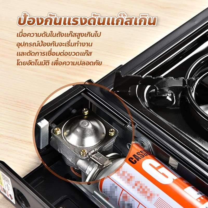 L-DEEP เตาแก๊สพกพา 2 in1 เตาแก๊สกระป๋อง เตาแก๊สปิคนิค น้ำหนักเบา พกพาสะดวก การทำอาหารกลางแจ้ง เตาแก๊สพกพา รูปที่ 3