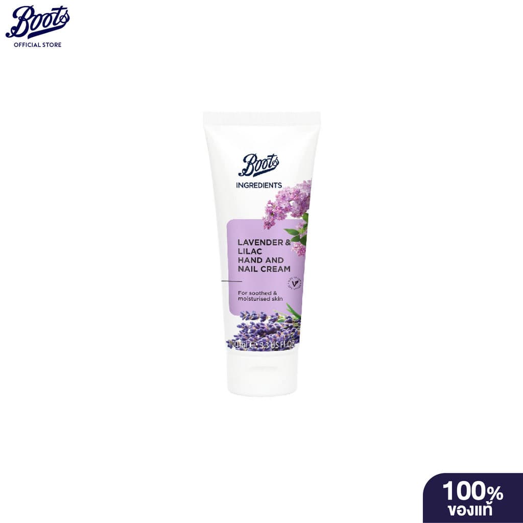Boots Ingredients Lavender & Lilac Hand And Nail Cream 100Ml บู๊ทส์ อินกรีเดียนส์ แฮนด์ แอนด์ เนล ครีม รูปที่ 2