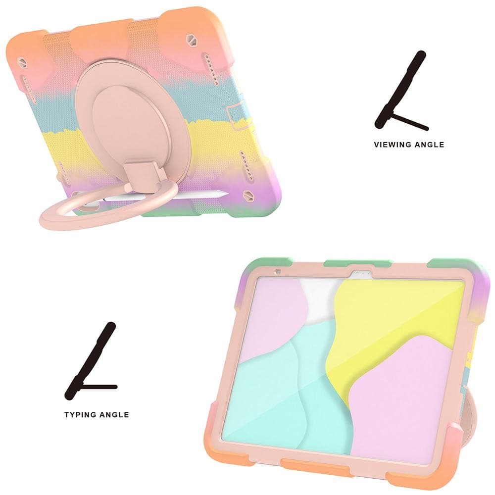 AK เคสแท็บเล็ต For IPad 10 11 10.9 5 6 9.7 7 8 9 10.2 Air 1 2 3 4 Pro 11 เคสกันกระแทกแบบหมุนได้ 360 องศา รูปที่ 5