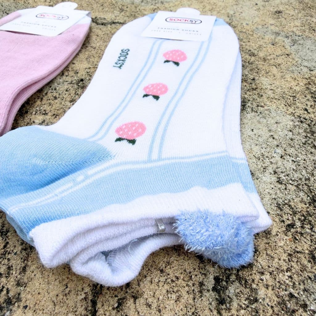 ถุงเท้าข้อสั้น คละสีสด Socksy รุ่น ZA 1 แพ็ค 10 คู่เลือกลายด้านใน ไม่สุ่ม รูปที่ 3