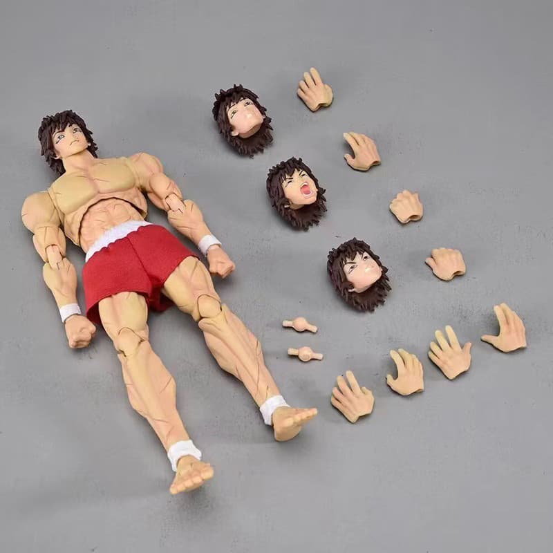 18 ซม.Baki Devil Muscle Fight ของเล่น Hanma Yujiro Action Figure SHF St Grappler Serie เสื้อผ้าจริงตัวเลขการกระทํารุ่นของเล่น Joint Movable Doll รูปที่ 2