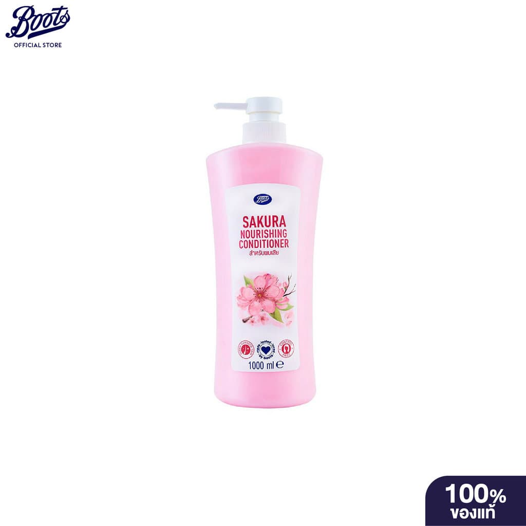 Boots Sakura Nourishing Conditioner 1000ML บู๊ทส์ ซากุระ นูริชชิ่ง คอนดิชันเนอร์. 1000 มล. รูปที่ 2