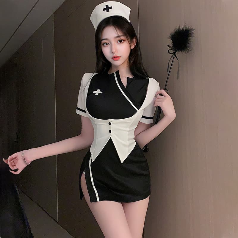 BKK SEXY ชุดอาชีพพยาบาล คอสเพลย์เซ็กซี่ คอสเพลย์พยาบาล M-5XL | 40-100กก. B-844 รูปที่ 2