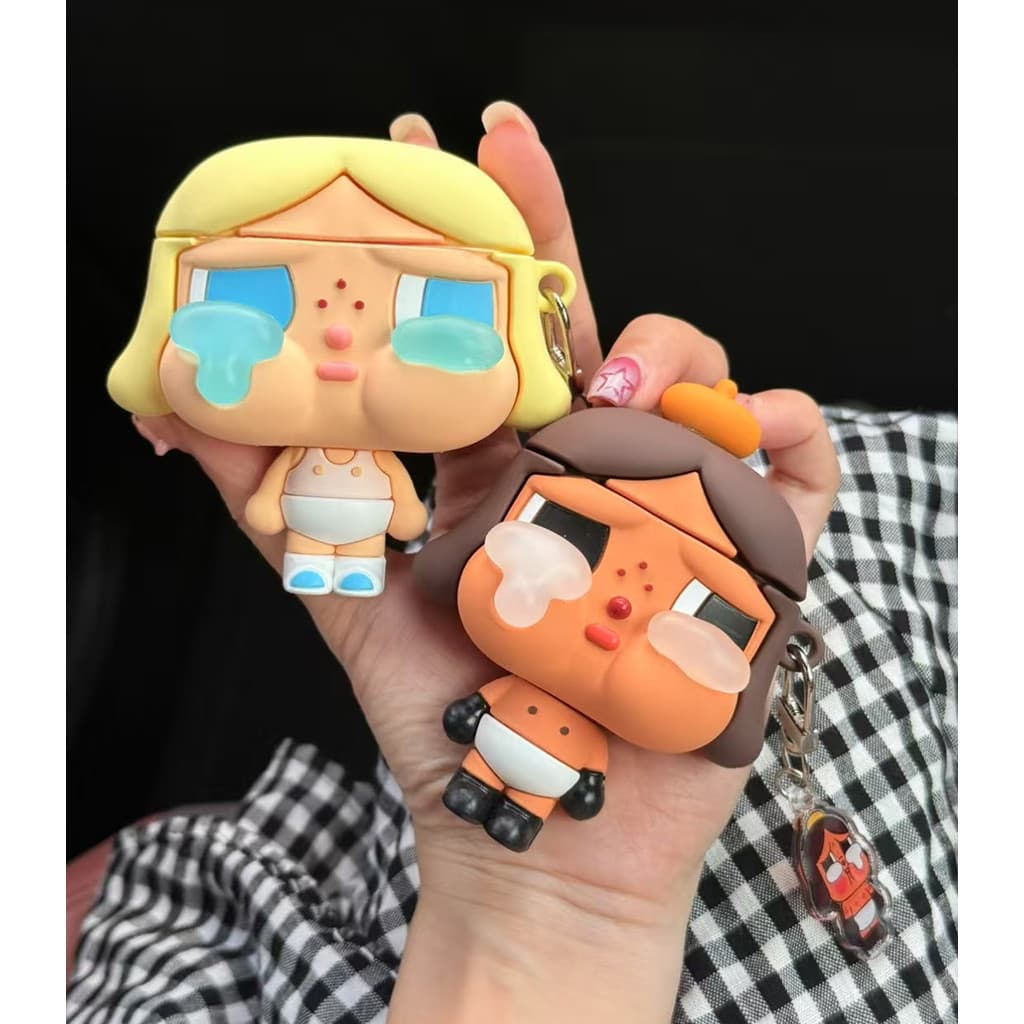 เคส Cry POP MART สําหรับ AirPods4/4ANC/1/2/3/Pro/Pro2/Pro3 เคสซิลิโคนอ่อนนุ่มพร้อมจี้ รูปที่ 7