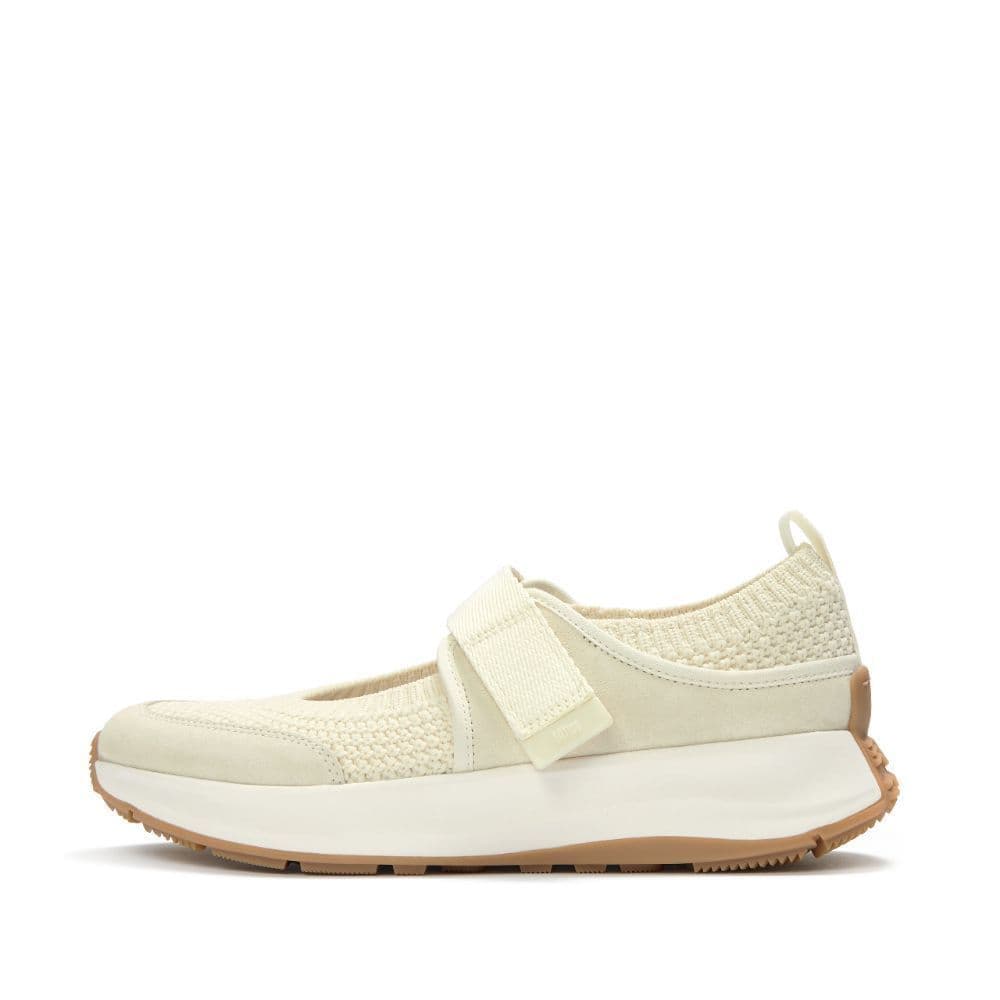 FITFLOP F-MODE FLOW KNIT/SUEDE MJ รองเท้าผ้าใบผู้หญิง รุ่น A0Z-477 สี BEIGE รูปที่ 2