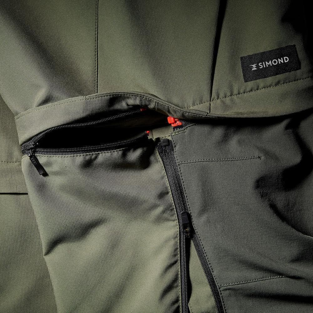 Decathlon Men'S 2-In-1 Adjustable And Durable Hiking Trousers กางเกงเดินป่าเทรคกิ้งขายาวผู้ชาย รุ่น Mt500 - Green รูปที่ 6