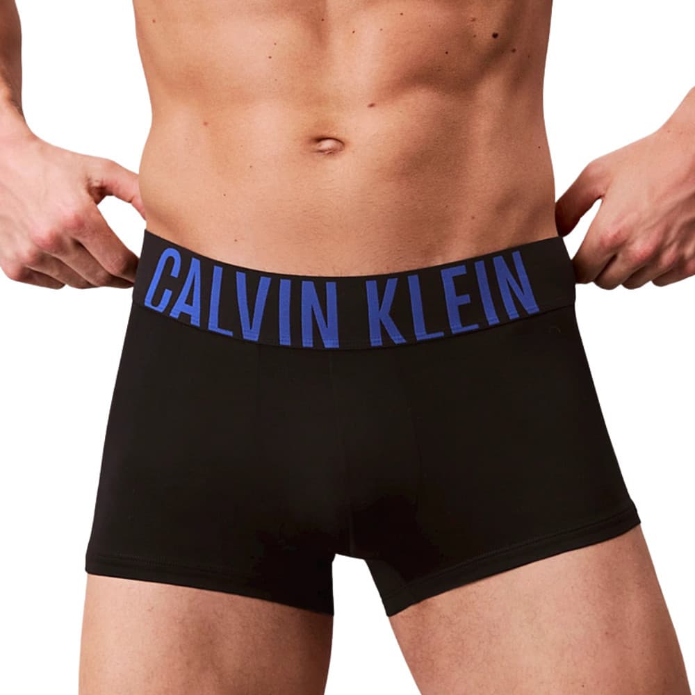 CALVIN KLEIN กางเกงในผู้ชาย Intense Power Microfiber Stretch แพ็ค 3 ชิ้น ทรง Low Rise Trunk รุ่น NB3611 ZDH-สีดำ รูปที่ 2