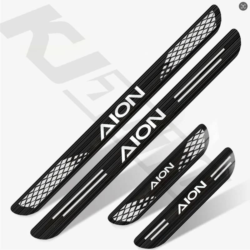 4pcs สแตนเลสเกณฑ์แถบโลหะตกแต่งประตูรถยนต์ สําหรับ GAC Aion Y Plus/UT/V/ES รูปที่ 6