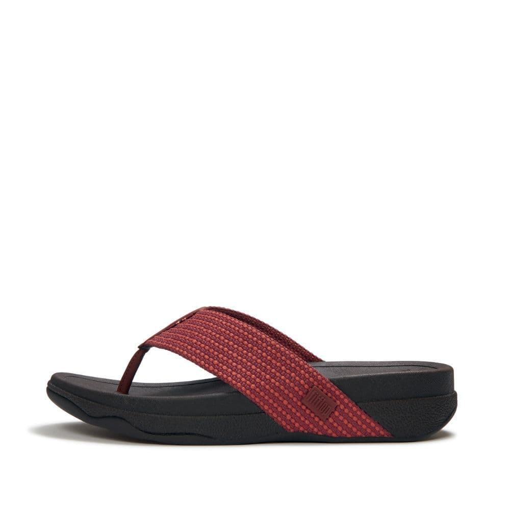 FITFLOP SURFER WEAVE-STRIPE รองเท้าแตะแบบหูหนีบผู้ชาย รุ่น GE9-D80 สี RED รูปที่ 2