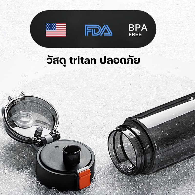 TKK ขวดน้ำเด็ก วัสดุ Tritan BPA FREE ความจุ 400ml กระบอกน้ำเด็กพกพา ไปโรงเรียน น้ำหนักเบา แบบยกดื่ม รูปที่ 2