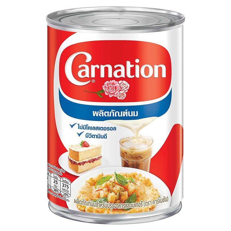 คาร์เนชั่นนมข้นจืด 405กรัม Carnation Unsweeted Condensed Milk 405g. รูปที่ 1