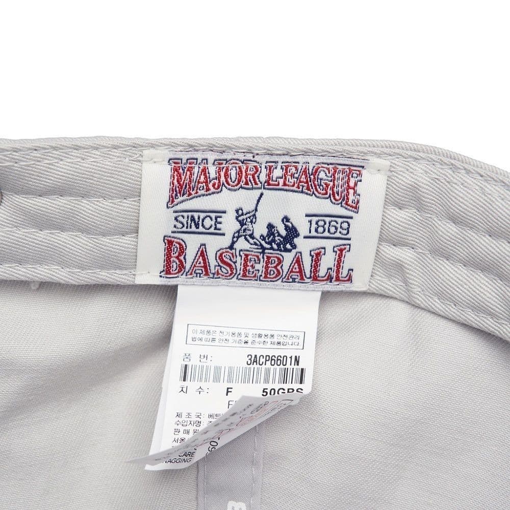 MLB หมวก Unisex รุ่น 3ACP6601N 50GRS - สีเทา รูปที่ 7