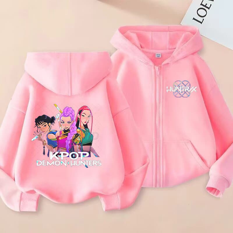 เสื้อแจ็คเก็ตมีฮู้ดสำหรับเด็กผู้หญิง ลายโมدان สไตล์ใหม่ สวมใส่ง่ายในฤดูใบไม้ผลิและฤดูใบไม้ร่วง อายุ 2-14 ปี รูปที่ 4