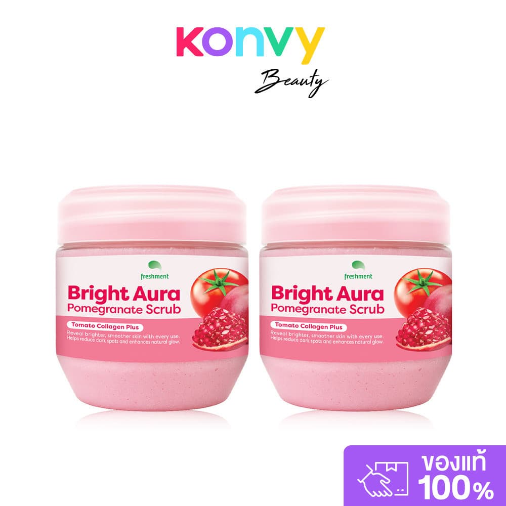 Freshment Scrub เฟรชเม้นท์ สครับขัดผิว 700g (Tamarind Vitamin C/White Milky/Bright Aura) รูปที่ 9