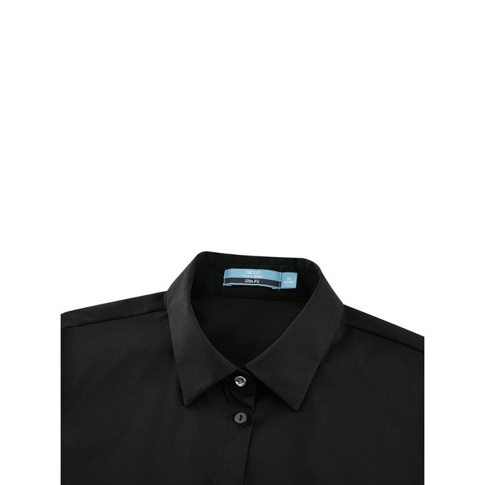 G2000 เสื้อเชิ้ตแขนยาวแบบทางการสำหรับผู้หญิง ทรง Slim Fit รุ่น 4122221399 BLACK รูปที่ 3