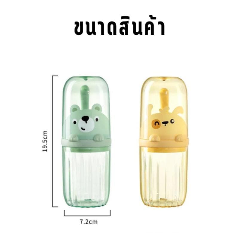 ที่เก็บแปรงสีฟันสำหรับ เดินทางแบบพกพา แก้วบ้วนปากยาสีฟันสำหรับเด็ก รูปที่ 8