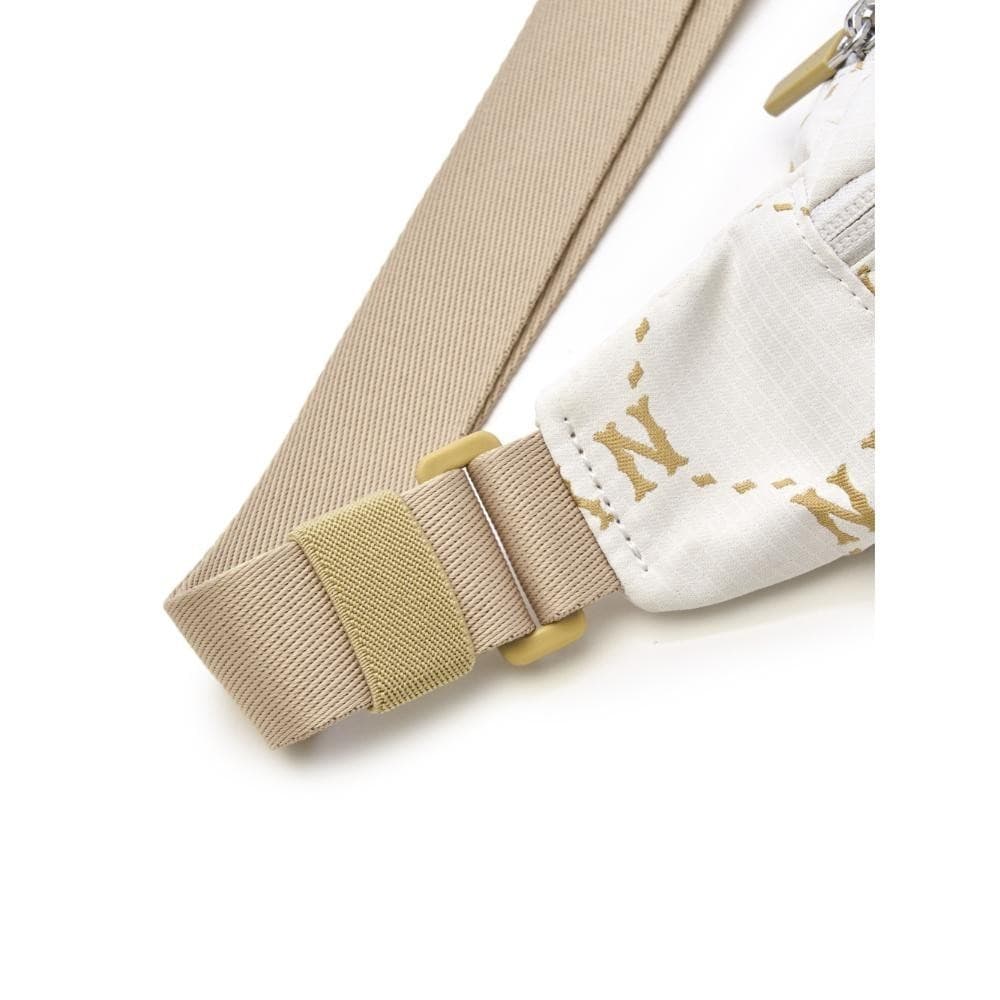 MLB กระเป๋าคาดเอว ยูนิเซ็กส์ Dia Monogram Sportive Belt Bag รุ่น 3AHSM035N 50IVS สีขาวงาช้าง รูปที่ 5