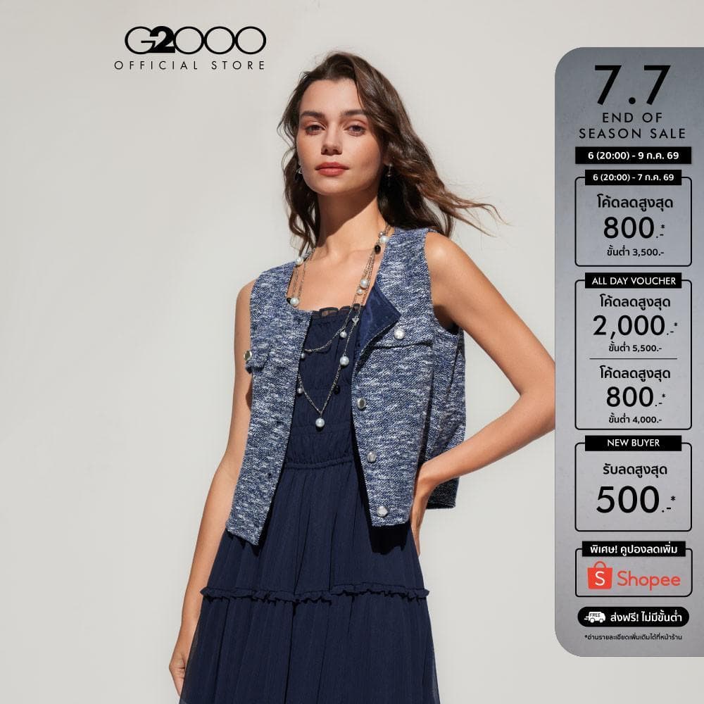 G2000 เสื้อเบลาส์สำหรับผู้หญิง Regular Fit รุ่น 5124362177 NAVY รูปที่ 1