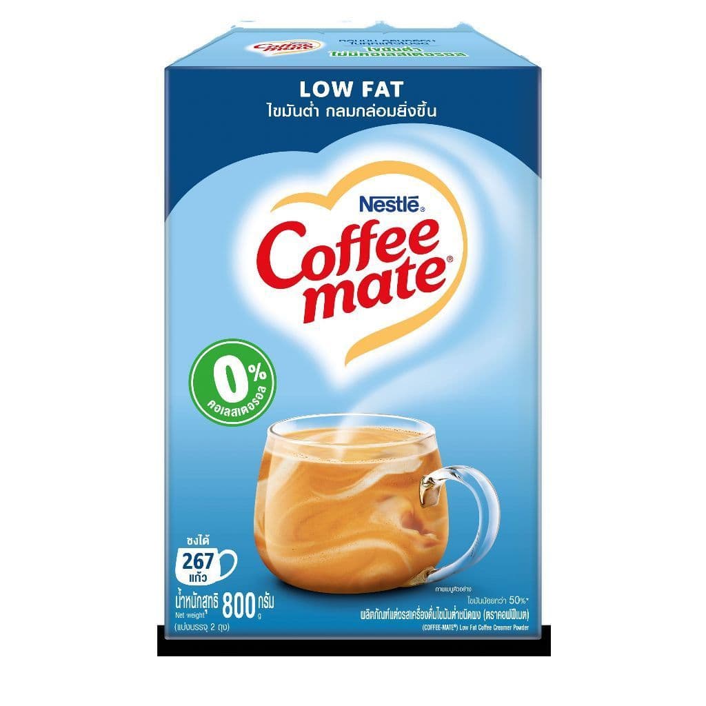 Nestlé Coffee Mate Low Fat เนสท์เล่ คอฟฟีเมต ครีมเทียม สูตรไขมันต่ำ แบบกล่อง ขนาด 800 กรัม NESCAFE รูปที่ 2