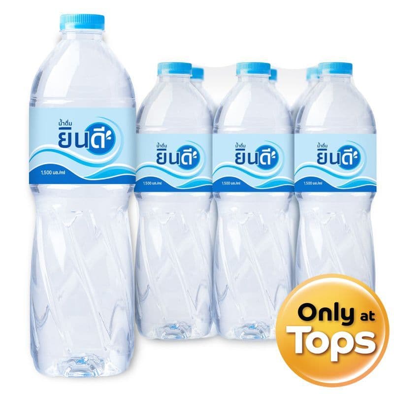 ยินดีน้ำดื่ม 1500มล. แพค 6 Yindee Drinking Water 1500ml. Pack 6 รูปที่ 1