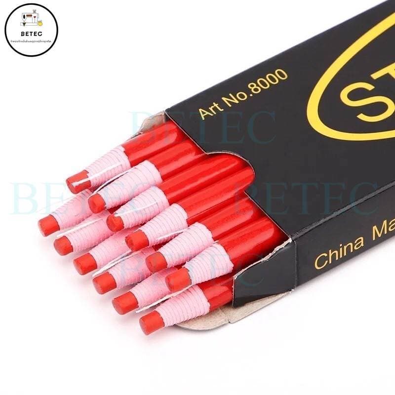 ดินสอสี เขียนผ้า มี 6 สี ขาว ดำ เเดง สีเหลือง เขียว สีน้ำเงิน ยี่ห้อ: STANDARD รูปที่ 4