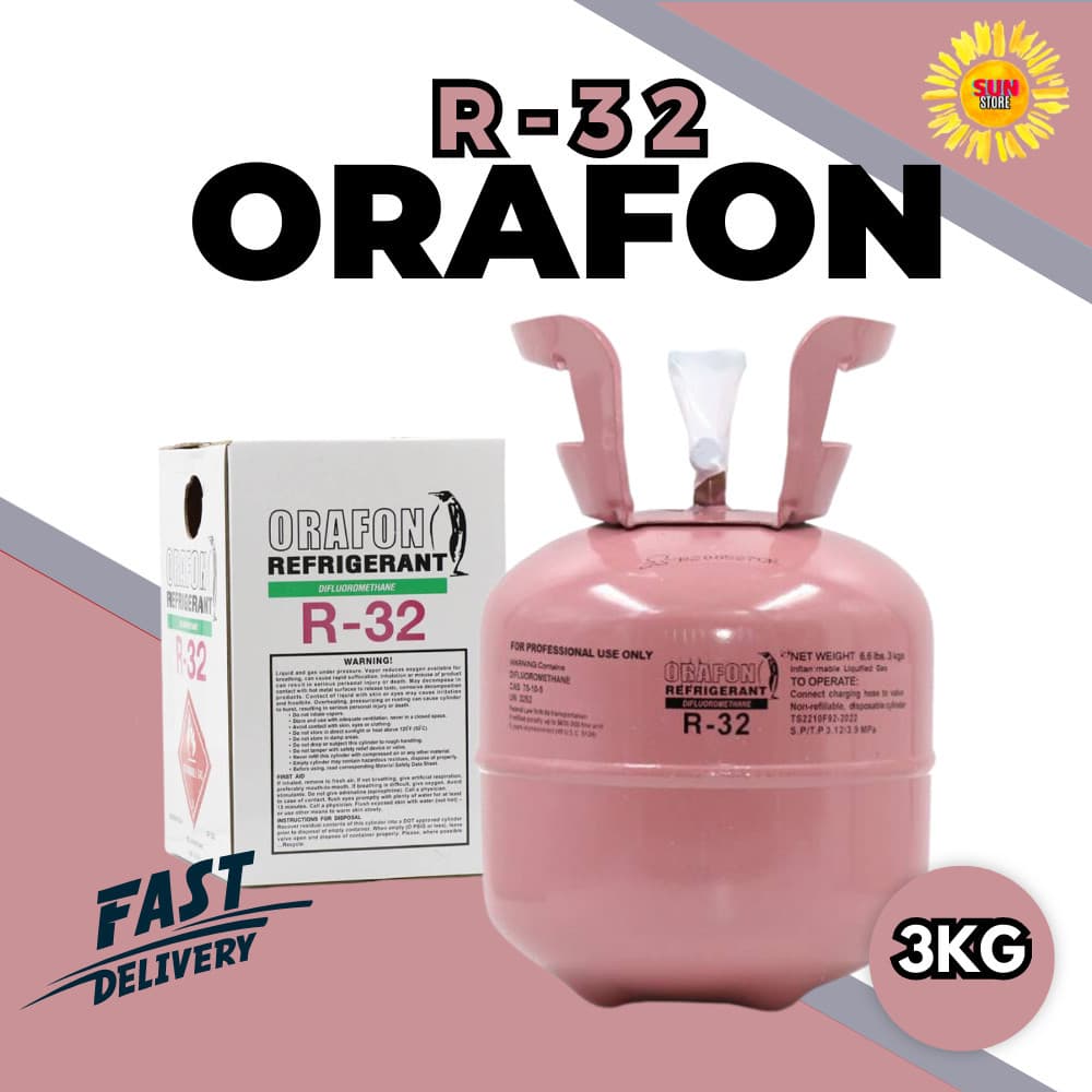 น้ำยาแอร์ R32 มี3ยี่ห้อให้เลือก Orafon Entalpia Veolet บรรจุน้ำยา 3KG รูปที่ 3