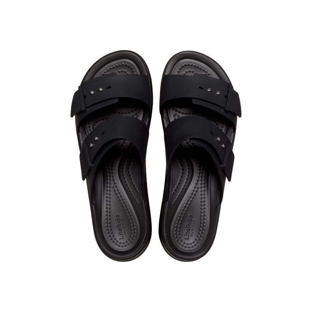 CROCS รองเท้าแตะผู้หญิง BROOKLYN BUCKLE LOW WEDGE รุ่น 207431001 - BLACK รูปที่ 5