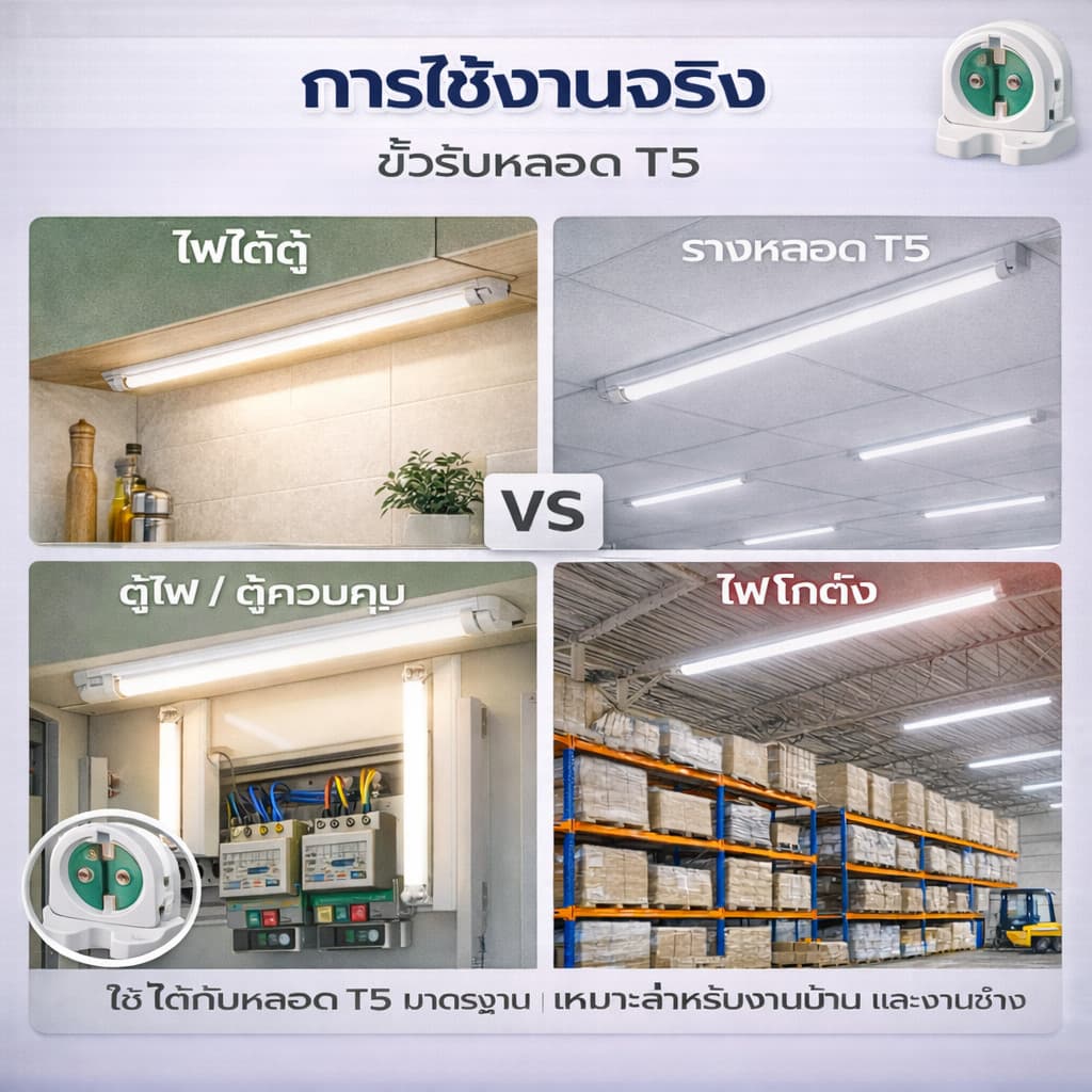 สว่างจัดเต็ม รางไฟพร้อมหลอด LED T8 9W 60ซม. 1600lm แสงขาว 6500K ต่อไฟตรง 220V หลอดนีออน LED พร้อมติดตั้ง รับประกัน 1 ปี รูปที่ 5