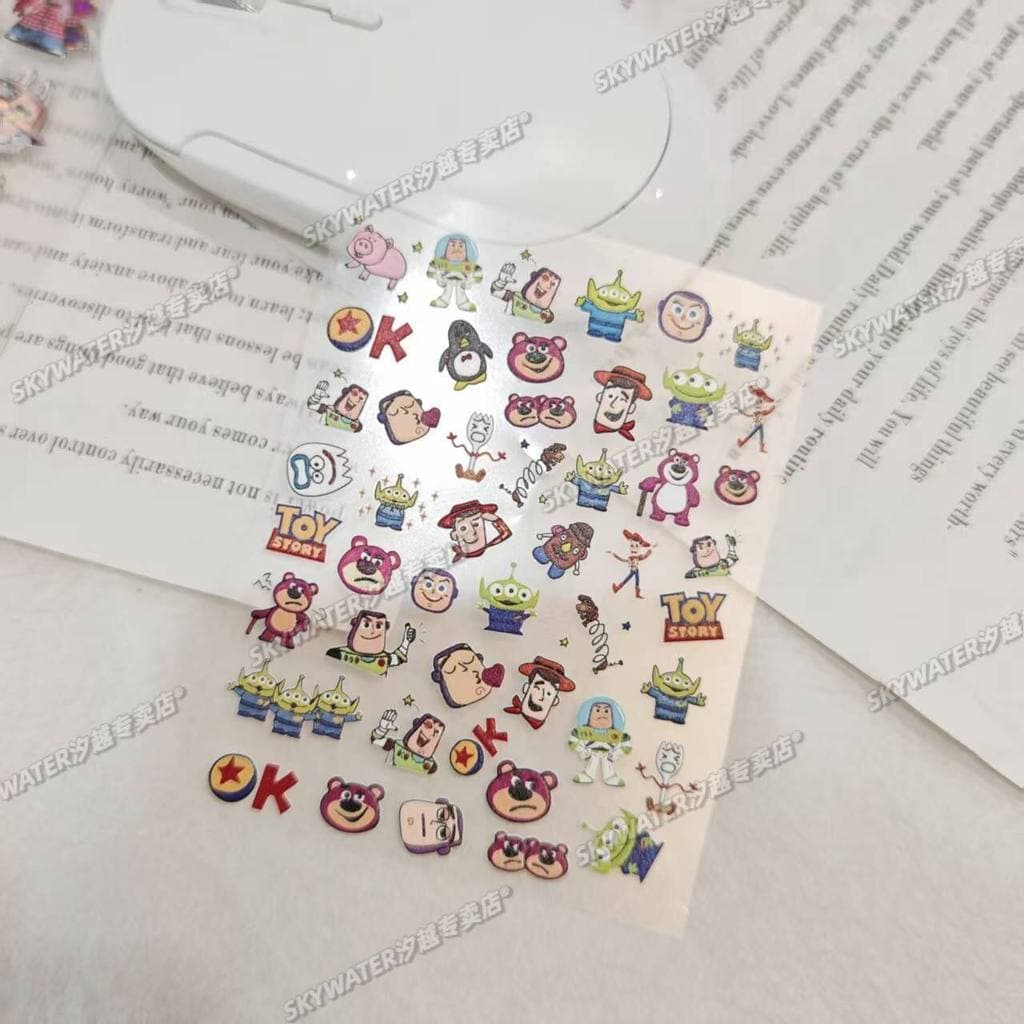 Buzz Lightyear Toy Story diy Letter Keyboard Sticker Keycap Sticker สติ๊กเกอร์แต่งเล็บ Ready Stock Watch Water Cup Sticker รูปที่ 7