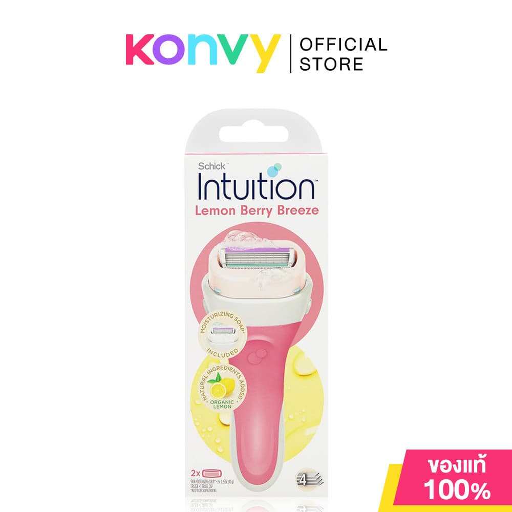 Schick Intuition 115g ชิค มีดโกนมาพร้อมสบู่ในตัว รูปที่ 4