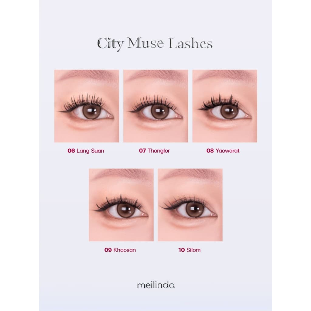Meilinda City Muse Lashes ขนตาช่อ ติดง่าย ลุคธรรมชาติ สายหวาน สายเกาหลี รูปที่ 5