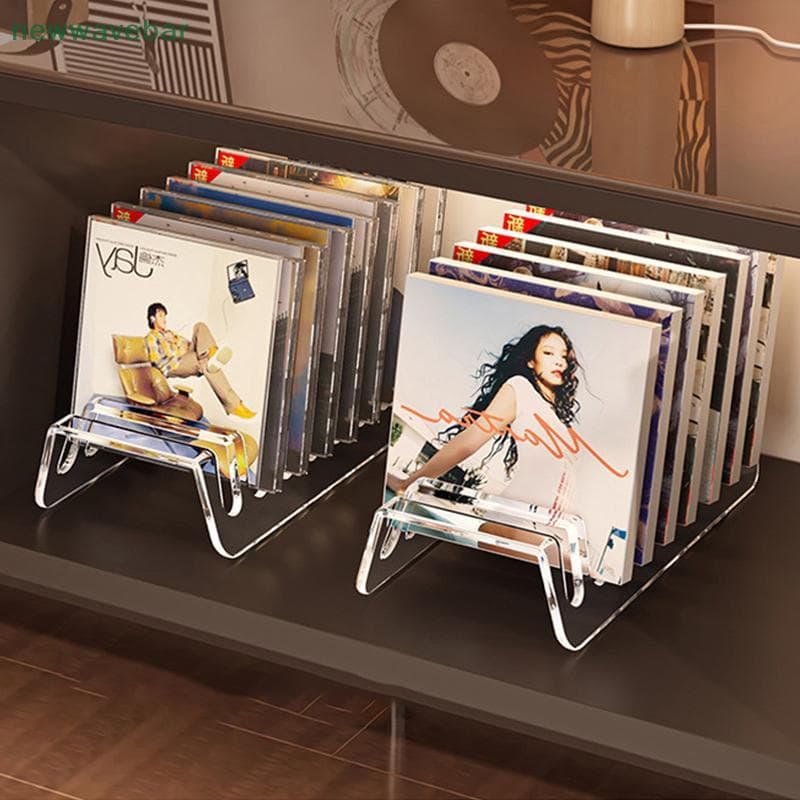 ชั้นวางซีดี อัลบั้ม และเทป โปร่งใส สําหรับบันทึก โชว์โชว์มัลติฟังก์ชั่น {TH} รูปที่ 6