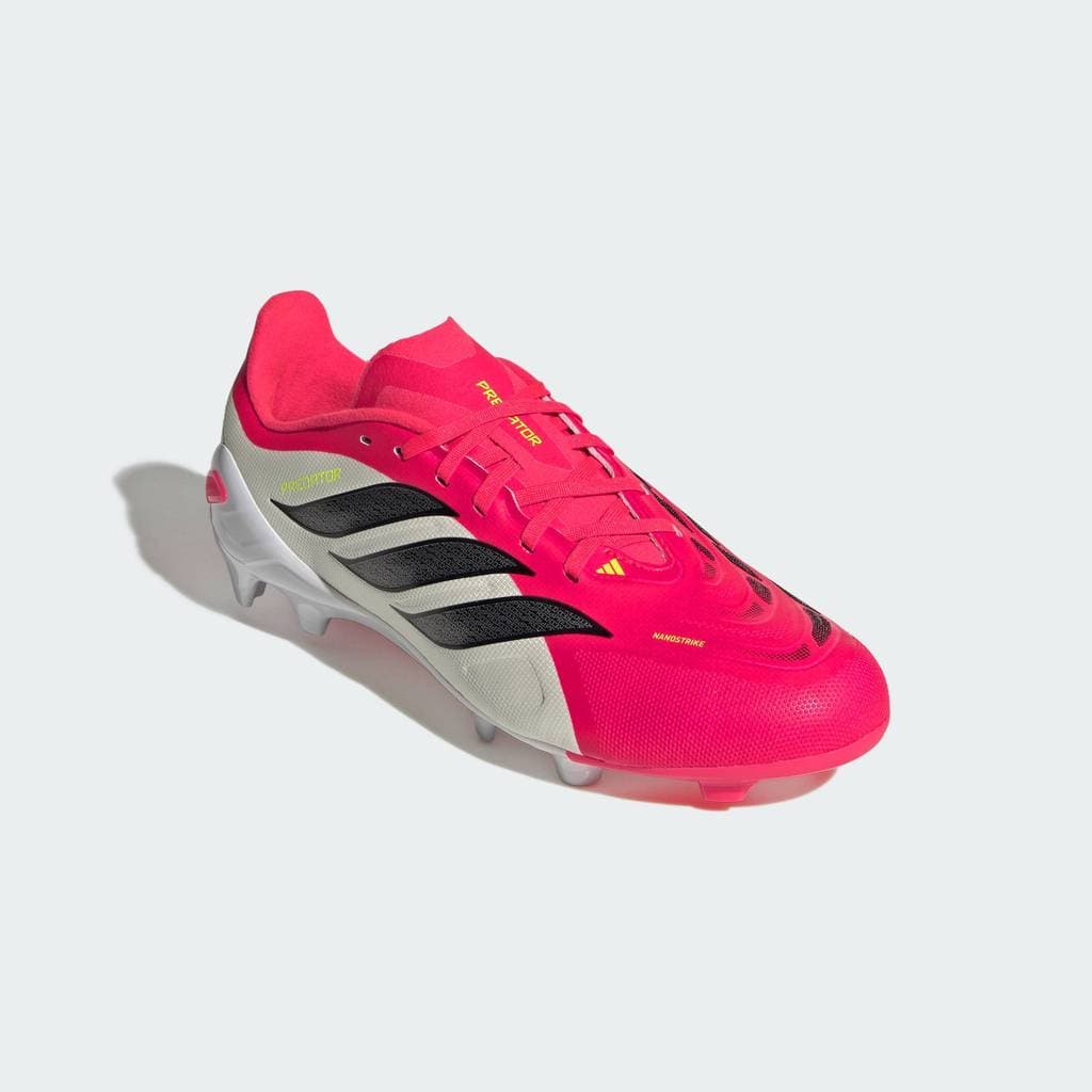 adidas ฟุตบอล รองเท้าฟุตบอล PREDATOR LEAGUE Firm Ground สำหรับเด็ก เด็ก สีแดง JR7888 รูปที่ 5
