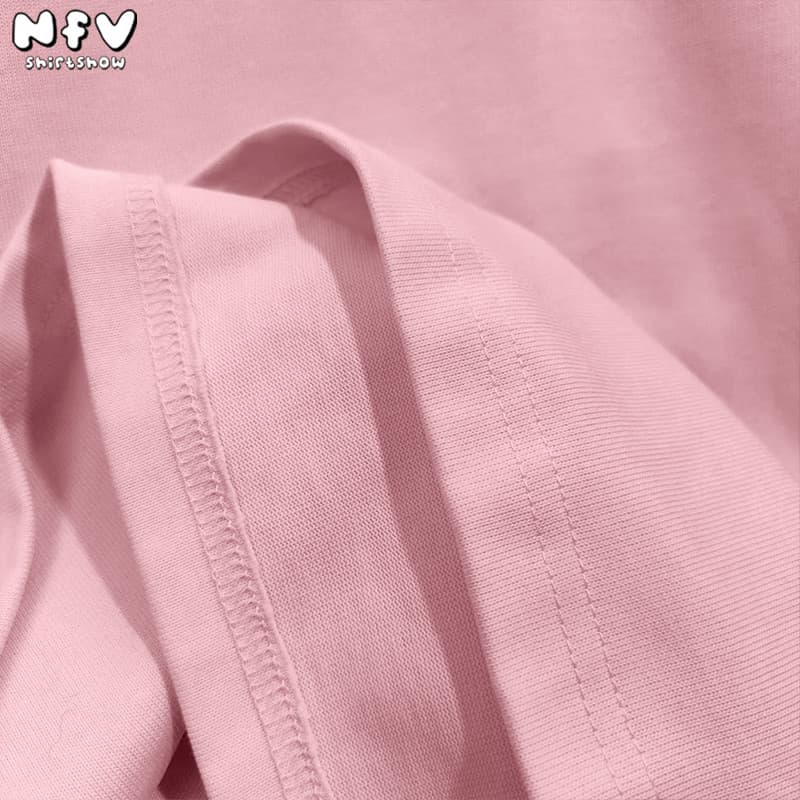 NFV ใหม่ล่าสุดแฟชั่นเกาหลี เสื้อยืดเปล่า ระบายอากาศ ผ้าหนายับยากรีดง่าย ผ้าฝ้าย 100% YG0 รูปที่ 7