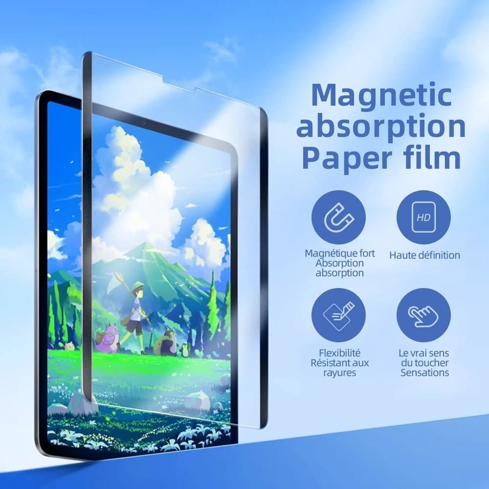 ฟิล์มผิวด้านสำหรับ Huawei matepad SE 11 2024 11.5 2023 Air 11.5S Redmi SE Xiaomi pad 6 proฟิล์มแม่เหล็กที่ถอดออกได้ รูปที่ 3