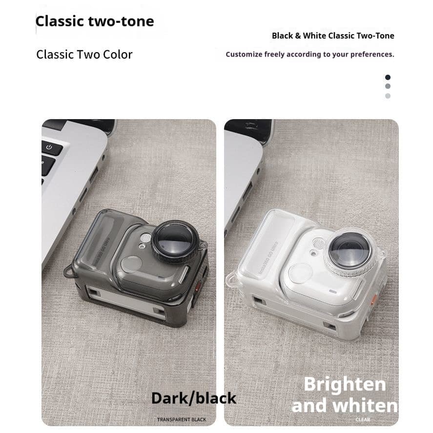 สําหรับ Insta360 Go Ultra TPU Clear เคสป้องกันเชือกป้องกันการสูญหายโปร่งใสฝาครอบเลนส์ป้องกันรอยขีดข่วนครอบคลุมสําหรับ Insta360 Go Ultra รูปที่ 4