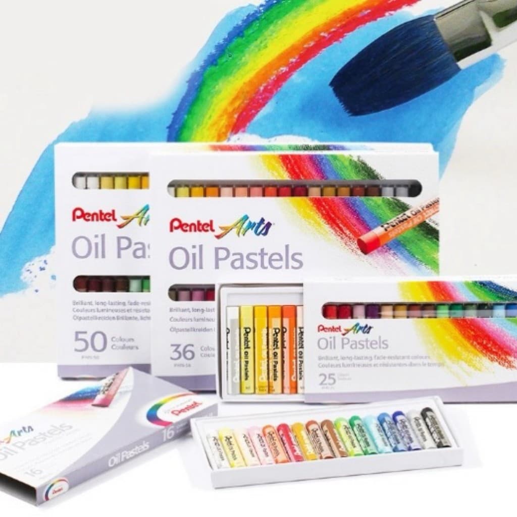 สีเทียน Oil Pastels ปลอดสารพิษ วาดภาพ ระบายสี งานศิลปะ รุ่นอัพเกรด เนื้อสีเนียนนุ่ม เขียนระบายง่าย สีสดใส ติดกระดาษ รูปที่ 2