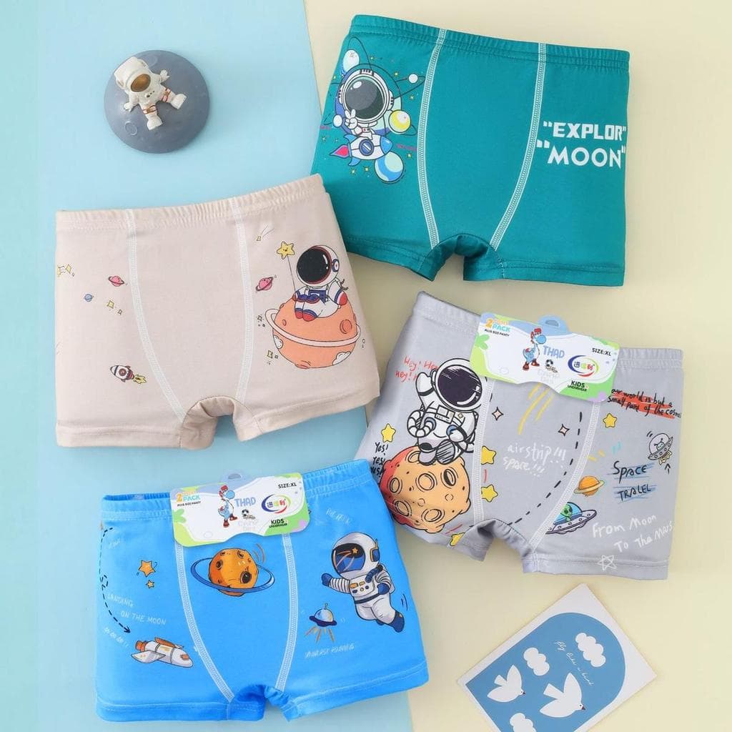 ชุดชั้นในเด็กแบบใหม่ แพ็ค 4 ชิ้น หลากหลายสไตล์ ลวดลายน่ารัก เนื้อผ้านุ่ม สวมใส่สบาย จัดส่งจากกรุงเทพฯ รูปที่ 1