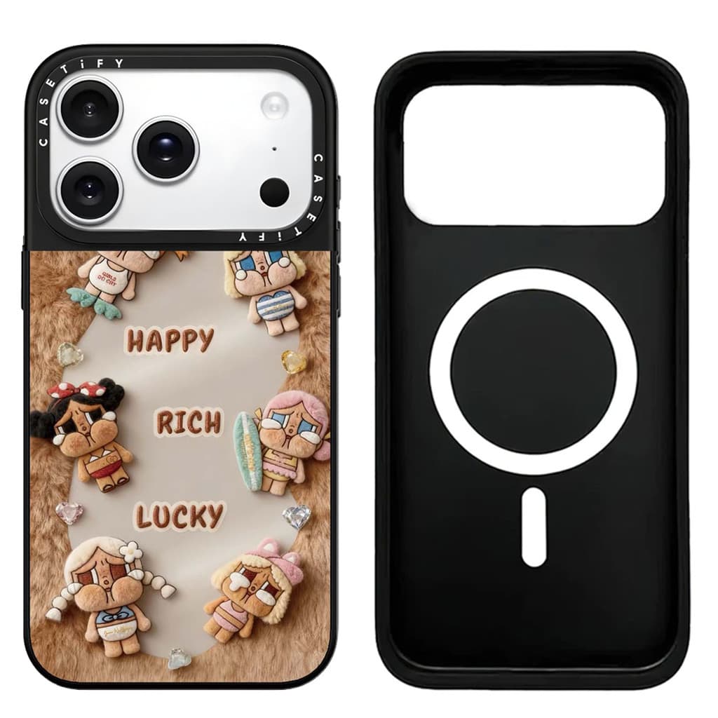 กระจกแม่เหล็กตุ๊กตาภาพลูกสุนัขเคสโทรศัพท์สําหรับ ไอโฟน 17 16 มือโปร สูงสุด 17อากาศ 16 15 14 13 12 11 กันกระแทกป้องกันปลอก รูปที่ 4