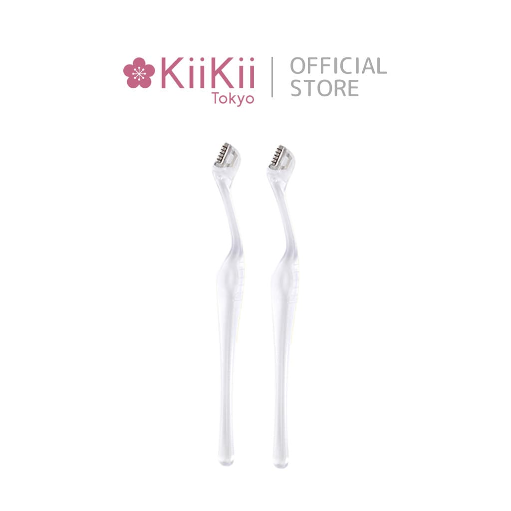 KiiKii ที่กันคิ้ว กันคิ้ว มีดกันคิ้วขนาดเล็ก แบบพกพา 2 ชิ้น ใช้งานง่าย ขูดเบา ปลอดภัยต่อผิว