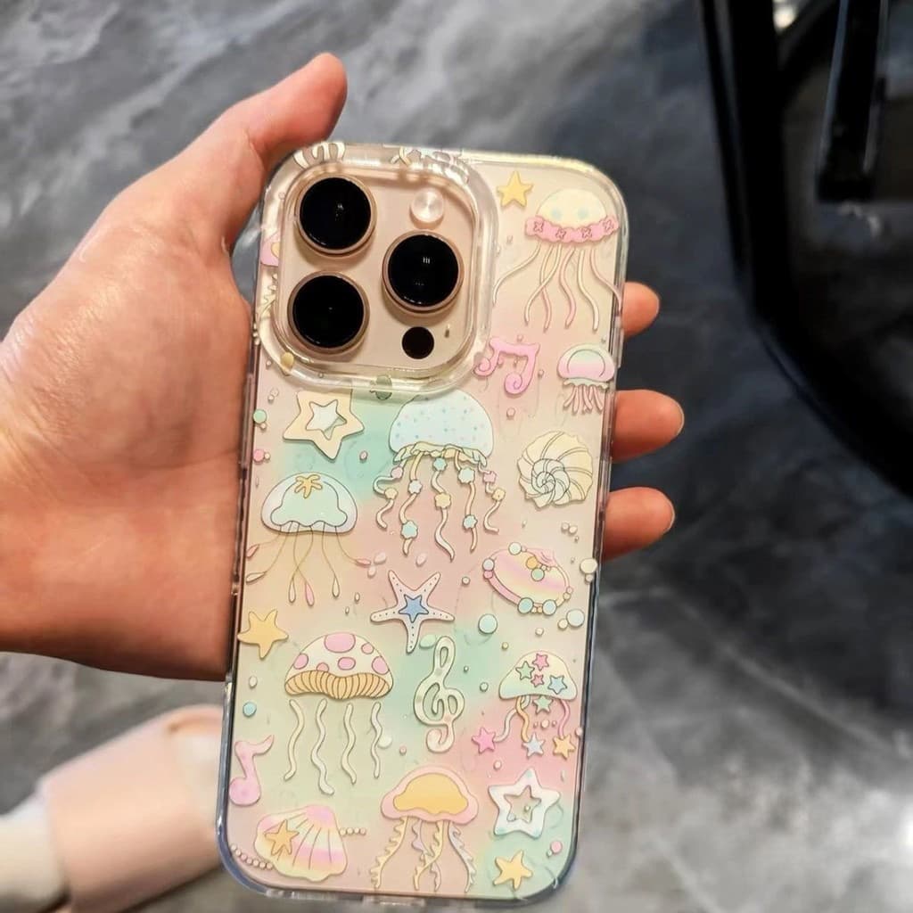 โปร่งใส จัดส่งจากประเทศไทย สิ่งมีชีวิตใต้ทะเลแปลกประหลาด for iPhone เคสไอโฟน17 11 12 13 14 15 16 PLUS PRO MAX X XS MAX X รูปที่ 7