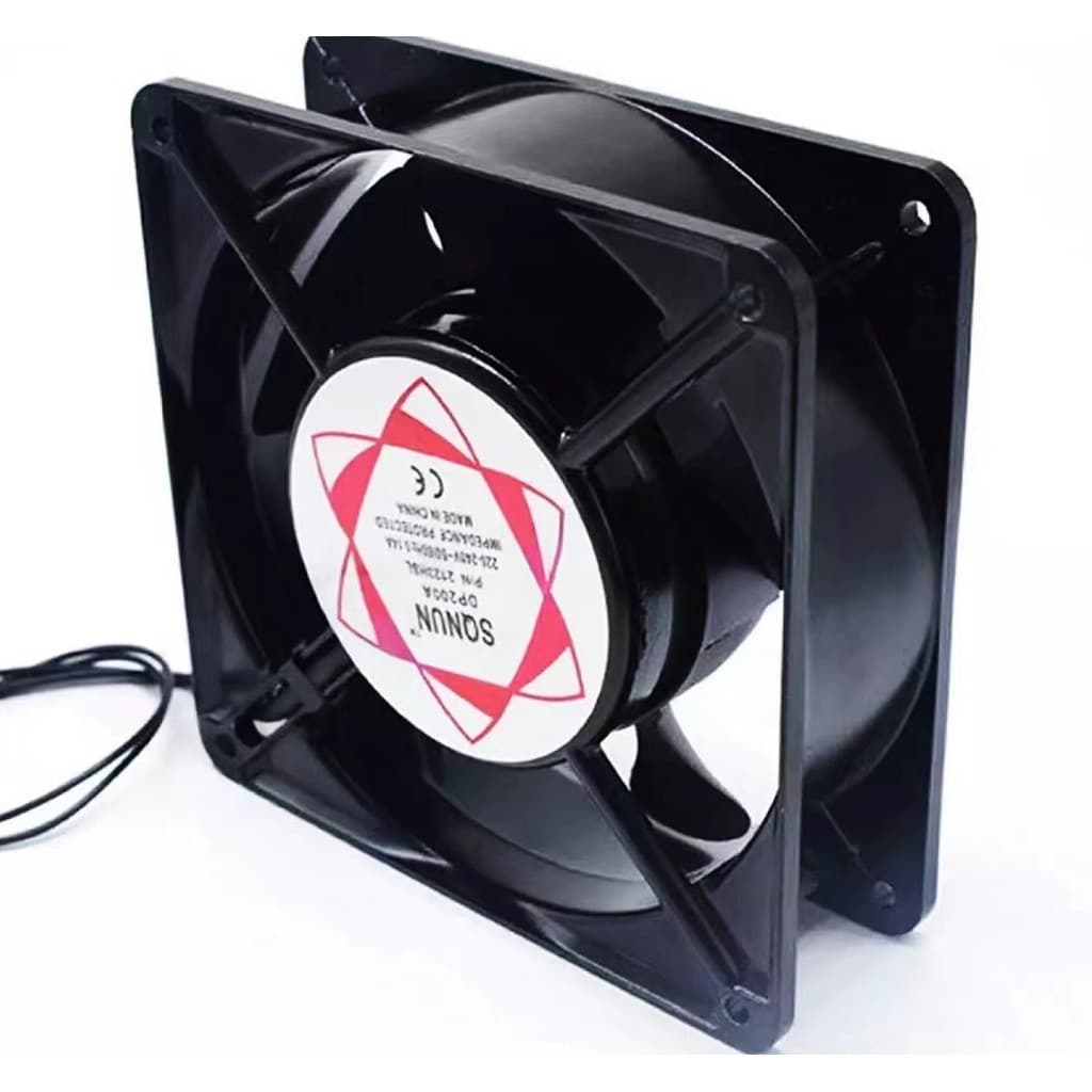 พัดลมระบายความร้อน พัดลมตู้RACK ตัวลมAC SQNON 12Cm 220-240V ปลั่กเสียบไฟบ้าน รูปที่ 3