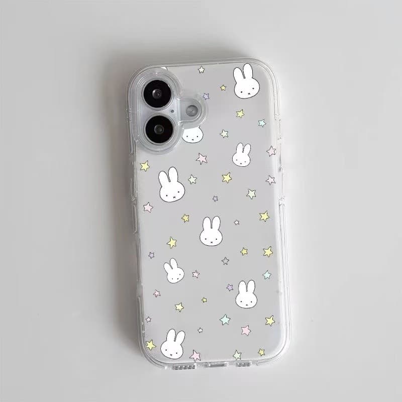 GOODเคสไอโฟน 11 สำหรับIPhone 17 11 15 13 12 16 14 Pro Max X XR 14 7 8 Plus SE ฮิต เคสใส ลายมิฟฟี้กระต่าย น่ารัก รูปที่ 4
