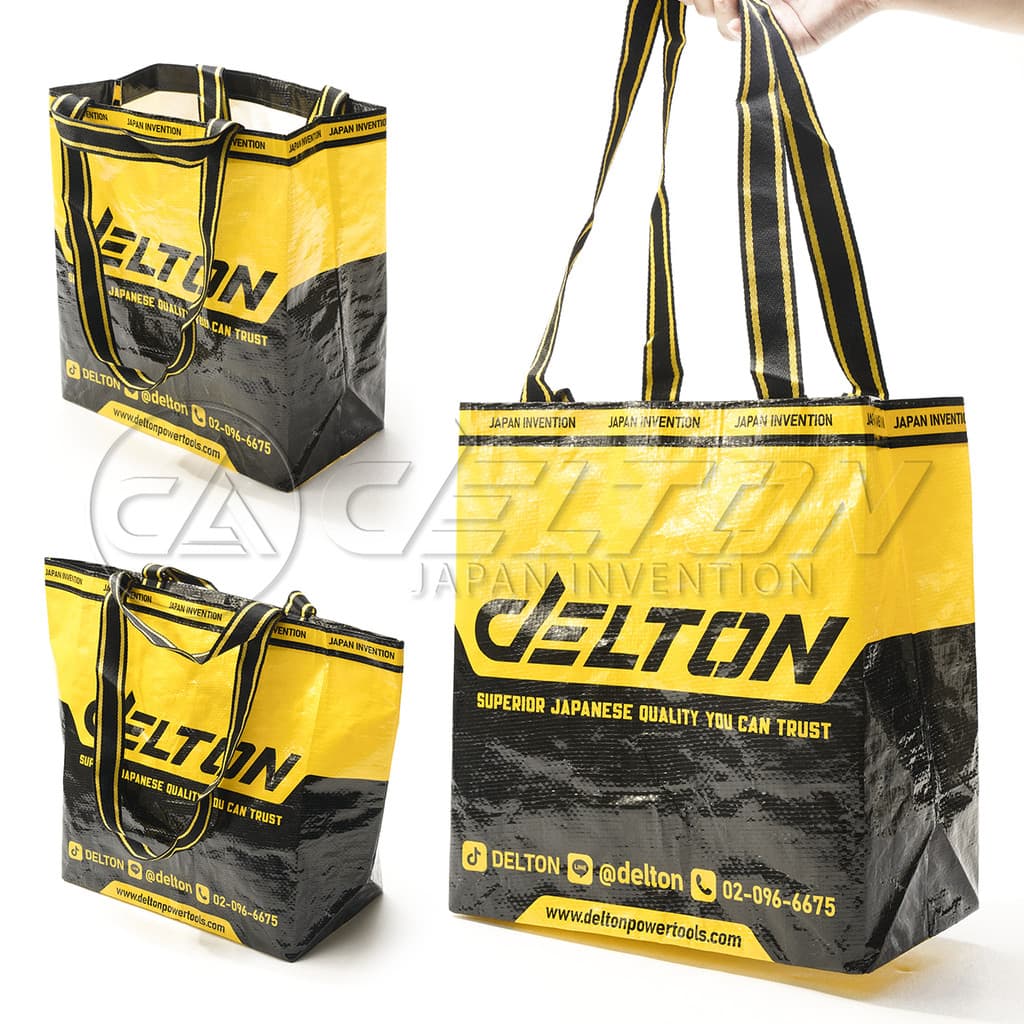 DELTON กระเป๋ากระสอบ กันน้ำ สะพายใหล่ ถุงช้อปปิ้ง รุ่น DB-01G อเนกประสงค์ ใส่ของได้เยอะ ทนทาน ไม่ฉีกขาดง่าย รูปที่ 3