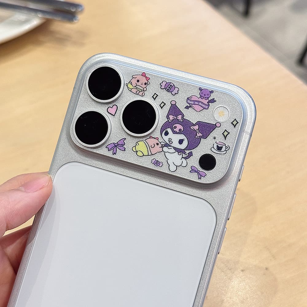 Ultra Thin Bear Star Man การ์ตูนแมว Hollow Out Glitter สติกเกอร์สําหรับ iPhone 17 Pro Max 17 Pro ฟิล์มนุ่มฐานเลนส์ชิ้น รูปที่ 5