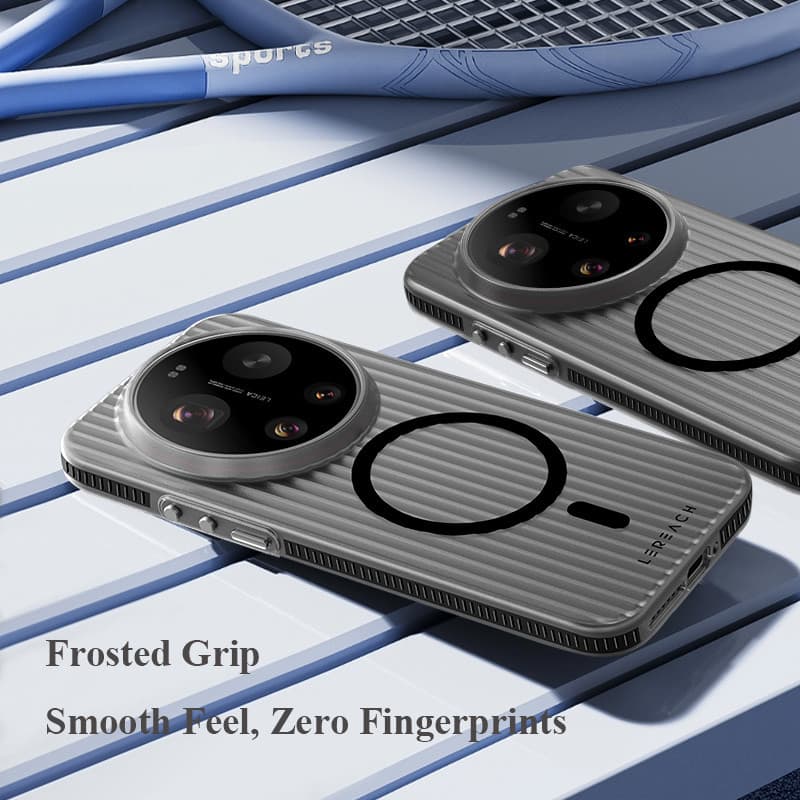 Lereach เคสแม่เหล็กสําหรับ Xiaomi 17 Ultra 17T Pro Mi 17 Pro Max Clear Case 360° กันกระแทกและกริปหยัก รูปที่ 3