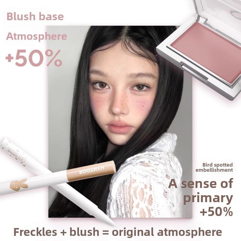 HYNTOOR Blush Plate Brightening Advanced Saturation Contraction สีขยายบรรยากาศแบบพกพา Monochrome Blush Plate รูปที่ 8
