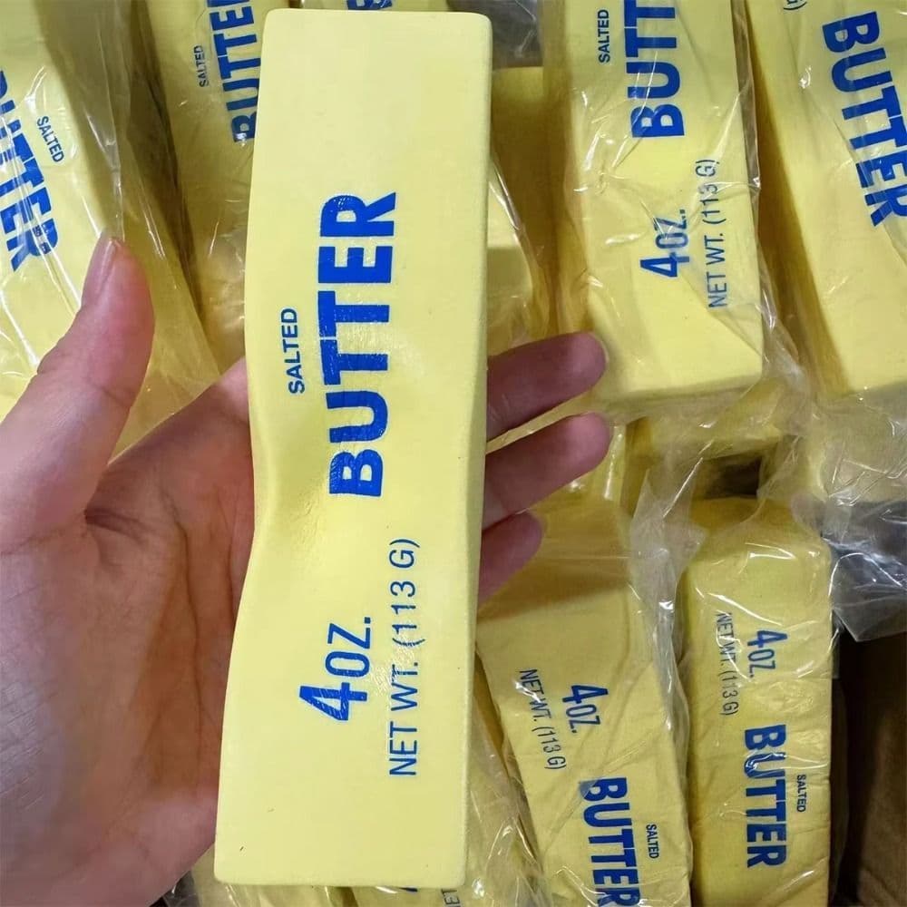 โลมาร์ด เนยติดของเล่นบีบ,ผ่อนคลายของขวัญประสาทสัมผัสนุ่มช้ารีบาวด์ติดเนย,ความวิตกกังวลบรรเทายืดหยุ่นต่อต้านความเครียดปล่อยมือสมจริงติดเนยเด็ก รูปที่ 3