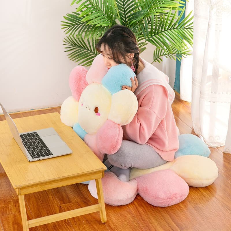 เบาะดอกไม้ เบาะรองนั่ง น่ารักมาก หมอนตุ๊กตา หมอนโซฟา 35/50CM รูปที่ 2
